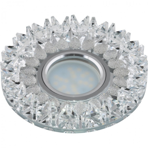 Светильник встраиваемый Fametto/Peonia DLS-P101 GU5.3 CHROME/CLEAR, Fametto, купить, цена, доставка, безопасность фото 2 Светильник встраиваемый Fametto/Peonia DLS-P101 GU5.3 CHROME/CLEAR Fametto — купить по цене от 385 ₽ | ПрофБезопасность фото 2