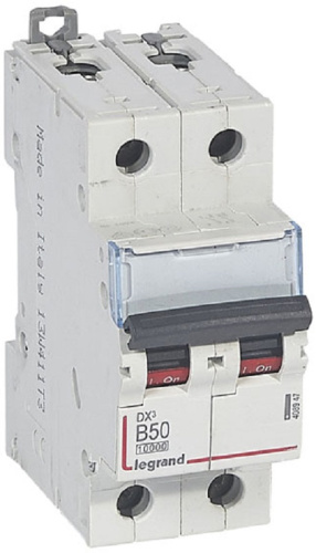 Выключатель автоматический Legrand DX3-E 10000 2п 50А B 16кА