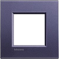 Рамка прямоугольная Legrand BTicino LivingLight 2 мод Синий шелк 