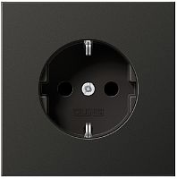 Розетка с заземлением без рамки Jung LS990 metal 1-м. антрацит Jung — купить по цене от 6&nbsp;924 ₽ | ПрофБезопасность