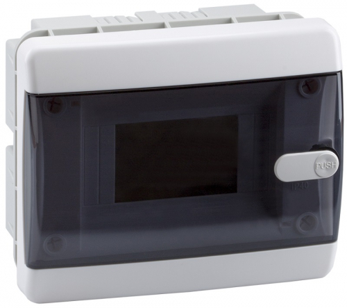 Бокс пластиковый Кэаз OptiBox ЩРВ-П-6 P-CVK-1-06-IP41 (150х182х102мм) IP40 прозрачная дверца