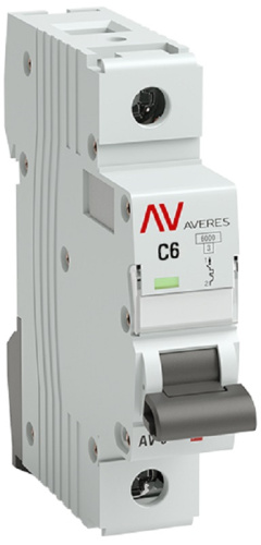 Выключатель автоматический EKF Averes AV-6 1п 6А C 6кА