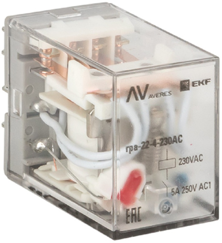 Реле промежуточное EKF Averes RPA22/4 5А 220В AC