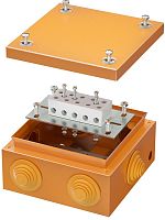 Коробка огнестойкая DKC Vulcan 150x150x80мм 5x16мм IP55 оранжевый картинка
