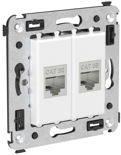 Розетка компьютерная экранированная без рамки DKC Avanti 2-м. RJ45+RJ45 5е белое облако, DKC, купить, цена, доставка, безопасность Розетка компьютерная экранированная без рамки DKC Avanti 2-м. RJ45+RJ45 5е белое облако DKC — купить по цене от 1 952 ₽ | ПрофБезопасность