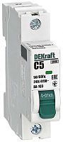 Выключатель автоматический DEKraft ВА-103 1п 5А C 6кА