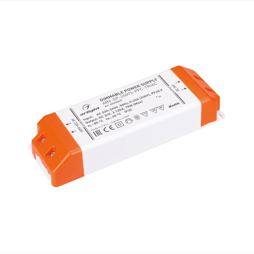 Блок питания Arlight ARV-SP-24075-PFC-TRIAC 24V, 3.1A, 75W, Arlight, купить, цена, доставка, безопасность Блок питания Arlight ARV-SP-24075-PFC-TRIAC 24V, 3.1A, 75W Arlight — купить по цене от 8 000 ₽ | ПрофБезопасность