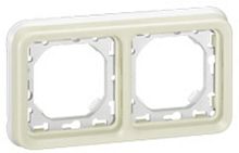 Рамка горизонтальная Legrand Plexo 2-м. с суппортом IP55 белый Legrand — купить по цене от 1&nbsp;966 ₽ | ПрофБезопасность