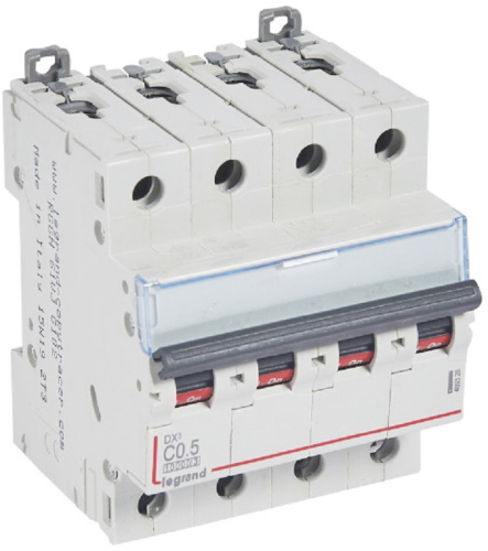 Выключатель автоматический Legrand DX3-E 10000 4п 0.5А C 16кА
