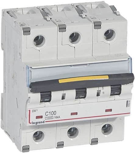 Выключатель автоматический Legrand DX3-E 10000 3п 100А C 16кА