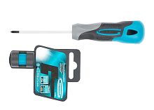 Отвертка Gross PZ2x100 , сталь S2, трехкомпонентная рукоятка