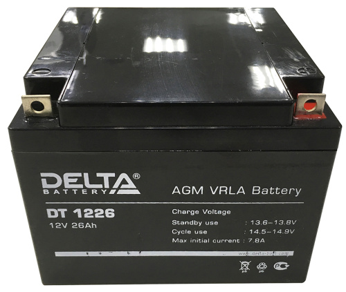 Аккумулятор Delta DT 1226 26-12 фото 2