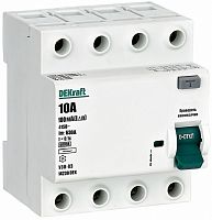 Выключатель дифференциального тока УЗО DeKraft УЗО-03 4п 10А 100мА 6,0кА тип AC 