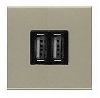 Розетка USB тип A+A без рамки ABB Niessen Zenit 1-м. 2 мод. 1500мА N2285 CV шампань
