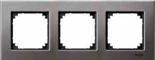 Рамка универсальная Schneider Electric Merten M-Elegance 3-м. металл серый родий  Schneider Electric — купить по цене от 8&nbsp;249 ₽ | ПрофБезопасность