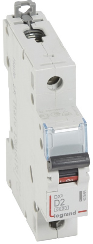 Выключатель автоматический Legrand DX3-E 6000 1п 2А D 10кА