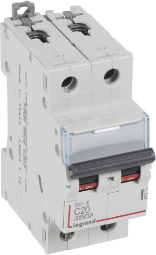 Выключатель автоматический Legrand DX3-E 6000 2п 2А C 6кА