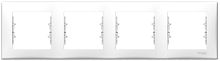 Рамка горизонтальная Schneider Electric Sedna 4-м. белый
