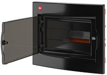 Бокс пластиковый DKC RAM base ЩРВ-П-12 (275х333х72мм) IP41 черный прозрачная дверца