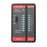 Тестер кабеля КВТ KT468С RJ-45 серия PROLINE для проверки витой пары и телефонного кабеля
