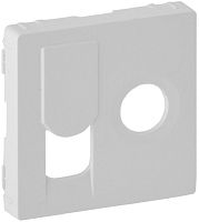 Лицевая панель Legrand Valena Life для 2-м. розетки TV+RJ45 белый