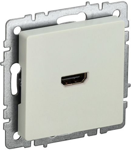 Розетка HDMI без рамки IEK Brite РHDMI-0-БрКр 1-м. бежевый IEK — купить по цене от 960 ₽ | ПрофБезопасность