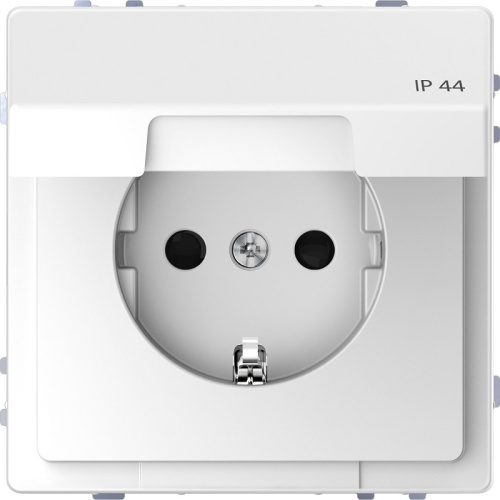 Розетка с заземлением без рамки Schneider Electric Merten D-Life 1-м. крышка шторки IP44 белый лотос Schneider Electric — купить по цене от 2&nbsp;063 ₽ | ПрофБезопасность