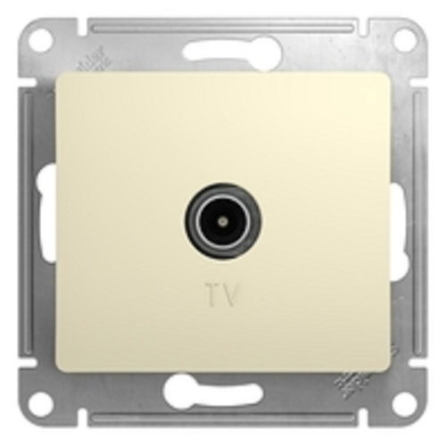 Розетка TV Оконечная без рамки Systeme Electric AtlasDesign 1-м. бежевый фото 2