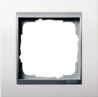 Рамка универсальная Gira Event Clear 1-м. белый матовый/алюминий Gira — купить по цене от 1&nbsp;310 ₽ | ПрофБезопасность