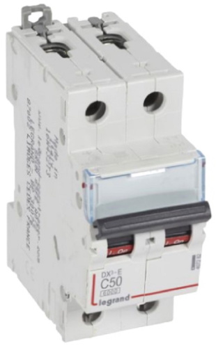 Выключатель автоматический Legrand DX3-E 6000 2п 50А C 6кА
