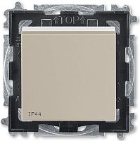 Переключатель кнопочный без рамки ABB EPJ Levit 1-кл. проходной IP44 кофе макиато/белый