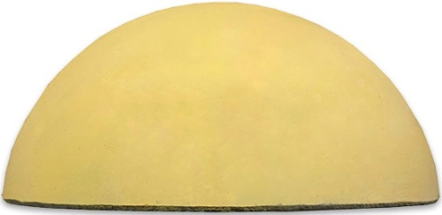 Полусфера бетонная Д500 желтая картинка