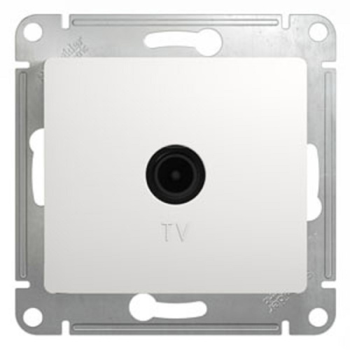 Розетка TV Проходная без рамки Systeme Electric Glossa 1-м. белый Systeme Electric — купить по цене от 762 ₽ | ПрофБезопасность фото 2