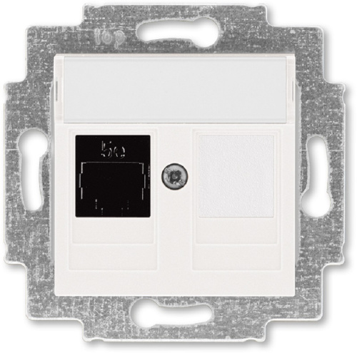 Розетка компьютерная без рамки ABB EPJ Levit 1-м. RJ45 5e жемчуг ABB — купить по цене от 1&nbsp;596 ₽ | ПрофБезопасность