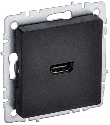 Розетка HDMI без рамки IEK Brite РHDMI-0-БрЧ 1-м. черный IEK — купить по цене от 1&nbsp;040 ₽ | ПрофБезопасность