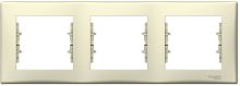 Рамка горизонтальная Schneider Electric Sedna 3-м. бежевый Schneider Electric — купить по цене от 345 ₽ | ПрофБезопасность
