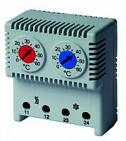 Термостат DKC RAM klima NO+NC (охлаждение и обогрев) на DIN-рейку 5-10А 230В IP20