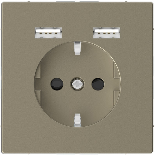 Розетка с заземлением +2xUSB тип A+A без рамки Schneider Electric Merten D-Life 1-м. сахара, Schneider Electric, купить, цена, доставка, безопасность Розетка с заземлением +2xUSB тип A+A без рамки Schneider Electric Merten D-Life 1-м. сахара Schneider Electric — купить по цене от 8 370 ₽ | ПрофБезопасность