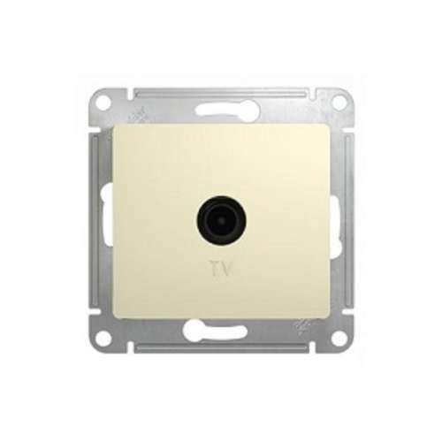 Розетка TV Оконечная без рамки Systeme Electric Glossa 1-м. бежевый Systeme Electric — купить по цене от 698 ₽ | ПрофБезопасность фото 2