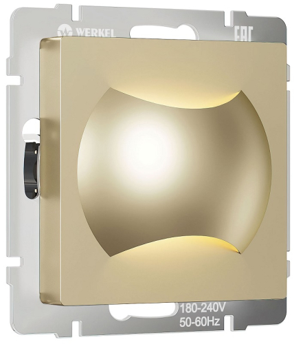 Встраиваемая LED подсветка без рамки Werkel Moon X2 1Вт 4000К шампань картинка