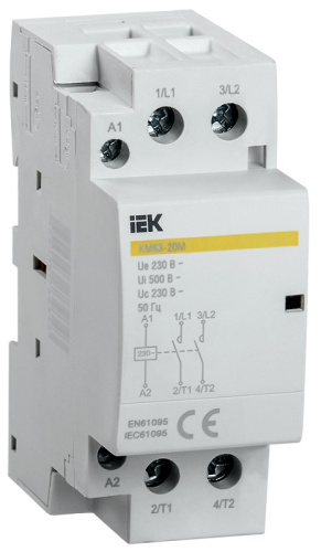 Контактор модульный IEK KARAT КМ63-20М 2п 2НО 63А 230В АС