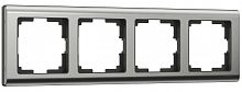 Рамка универсальная Werkel Metallic 4-м. металл глянцевый никель картинка