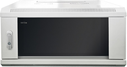Шкаф настенный 19″ Netko WMA 4U (600x450x280) серый, собранный
