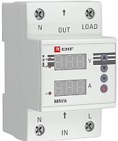 Реле напряжения и тока однофазное цифровое на DIN-рейку EKF PROxima MRVA 25A 50-400В