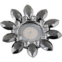 Светильник встраиваемый Fametto/Peonia DLS-P112 CHROME/SMOKE+CLEAR 220В GU5.3 50Вт 130х55х50мм Fametto — купить по цене от 400 ₽ | ПрофБезопасность
