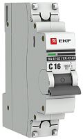 Выключатель автоматический EKF PROxima ВА47-63 1п 16А C 6кА