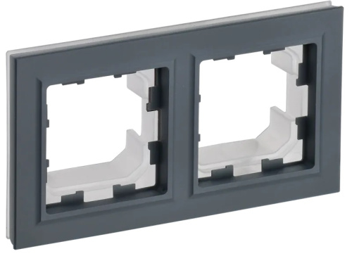 Рамка универсальная IEK Brite РУ-2-БрГ-44 2-м. IP44 графит, IEK, купить, цена, доставка, безопасность Рамка универсальная IEK Brite РУ-2-БрГ-44 2-м. IP44 графит IEK — купить по цене от 200 ₽ | ПрофБезопасность