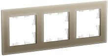 Рамка универсальная Systeme Electric AtlasDesign Nature 3-м. стекло шампань
