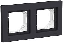 Рамка универсальная Systeme Electric AtlasDesign Aqua 2-м. IP44 карбон