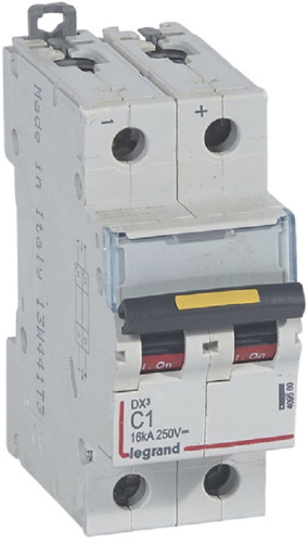 Выключатель автоматический Legrand DX3-E 10000 2п 1А C 16кА